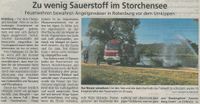 Feuerwehreinsatz am Storchensee